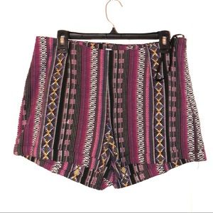 Francesca’s Shorts Tribal Print